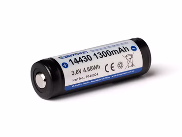 Keeppower 14430 - *1300mAh 3.6V -  3.7V Li-Ionen-Akku mit Schutzelektronik P1443C4