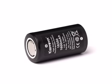 Keeppower 18350 - *1600mAh 3.6V - 3.7V Lithium-Ionen-Akku Entladestrom konstant 5A (Ampere) Keeppower 18350 - *1600mAh 3.6V - 3.7V Lithium-Ionen-Akku Entladestrom konstant 5A (Ampere)