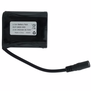 Keeppower 3S1P -18650 - 3400mAh - 10,8V  Li-Ion Akkupack mit BMS-Schutz mit DC Anschluss