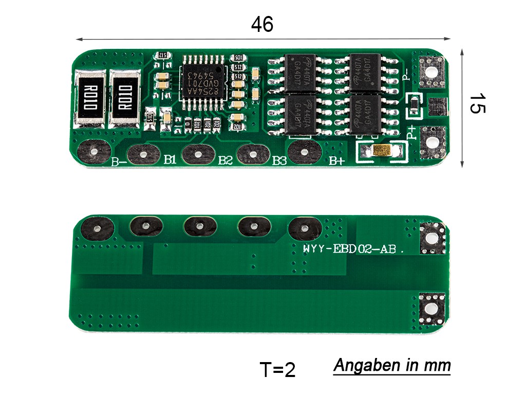 4S PCB  PCM  Keeppower WYY EBD02 AB Schutzelektronik 