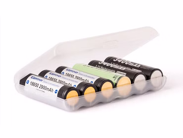 Aufbewahrungsbox M6 für 6x 18650 bis 69.0 mm lange Li-Ion-Akkus