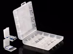 Aufbewahrungsbox für 4x 14500 (AA) oder 4x 10440 (AAA) transparent Aufbewahrungsbox für 4x 14500 (AA) oder 4x 10440 (AAA) transparent