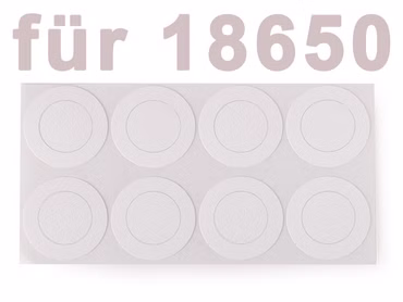 HPVC Isolierscheiben ø17 mm für 18650 Zellen