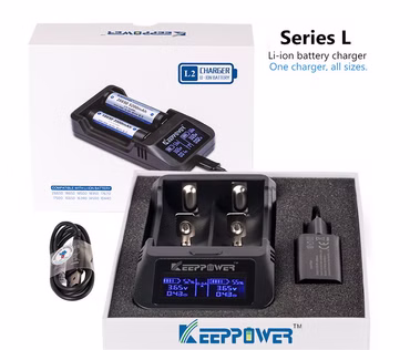 KeepPower L2 LCD-Ladegerät für Lithium-Ionen-Akkus