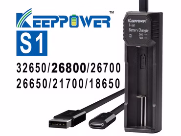 Keeppower S1 Ladegerät für Li-Ion Akkus 18650–32650 | Schnellladung 2A | 26800 mit ud ohne PCB