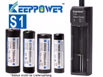Keeppower S1 Ladegerät für Li-Ion Akkus 18650–32650 | Schnellladung 2A | 26800 mit ud ohne PCB