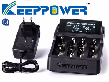 Keeppower L4 - Ladegerät für Li-Ion 3.6V - 3.7V und NIMH 1.5V Akkus