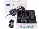 Keeppower L2 Plus – 2-Schacht USB-Li-Ion-Lader mit Display Keeppower L2 Plus – 2-Schacht USB-Li-Ion-Lader mit Display