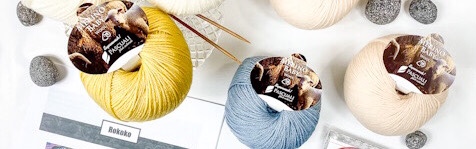 Tuch Rokoko Alternative aus Merino Baby