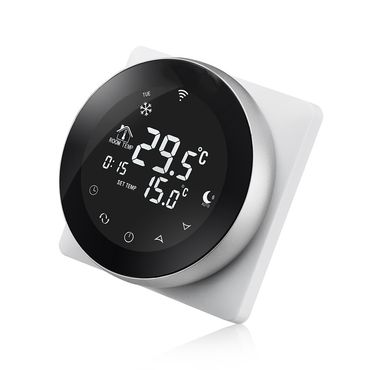 m/² Gr/ö/ße Elektrische Fu/ßbodenheizung 200Watt je m/² Thermostat Touch schwarz rund Elektrisch TWIN Technologie JWS verschiedene Gr/ö/ßen :1 m/²