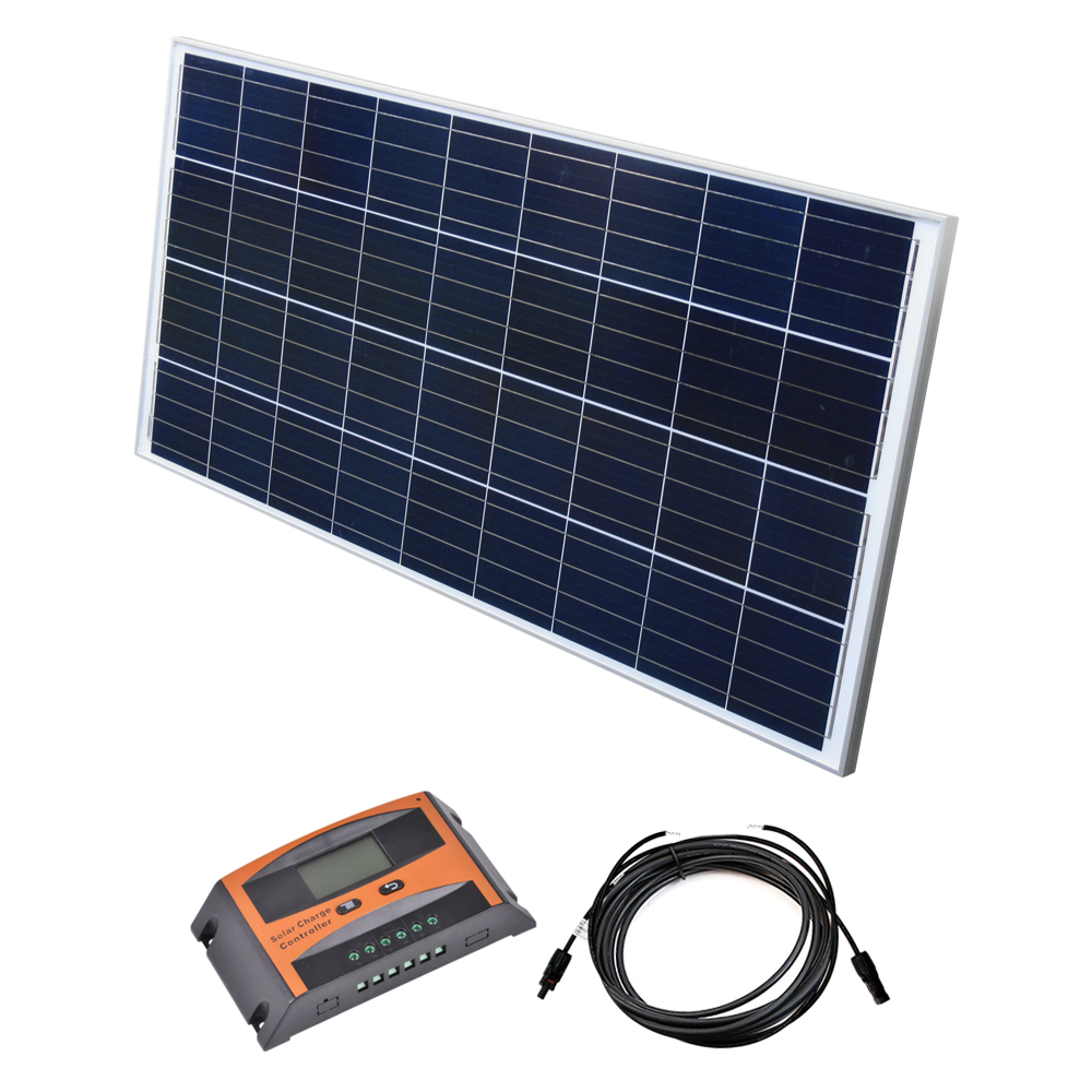 Solar Set 10 V Solaranlage Kit PV Inselanlage Wohnmobil Solarmodul Laderegler Solar Set 10 V Solaranlage Kit PV Inselanlage Wohnmobil Solarmodul Laderegler