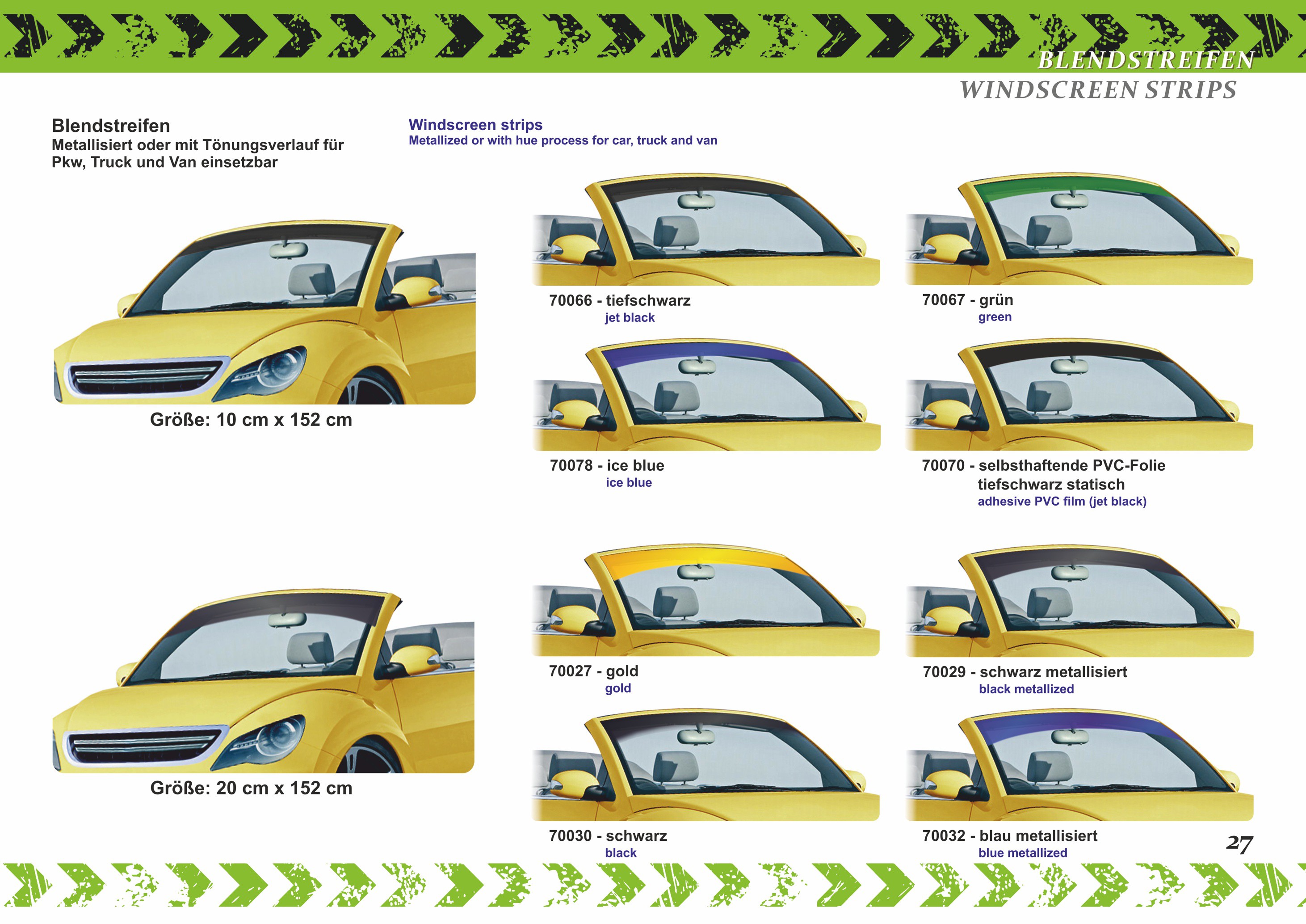 Carwindowfilm Jet Black scratch resistant 76 x 300 cm Carwindowfilm