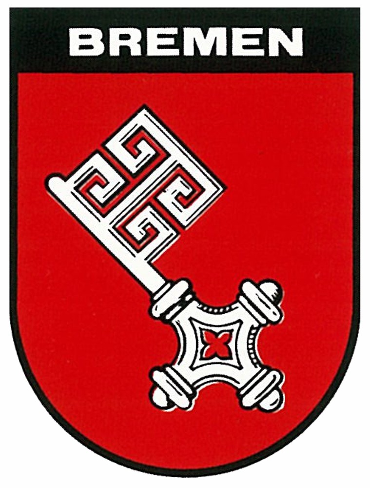 Aufkleber Wappen Bremen 60 x 45 mm ~~~~~ schneller Versand innerhalb 24