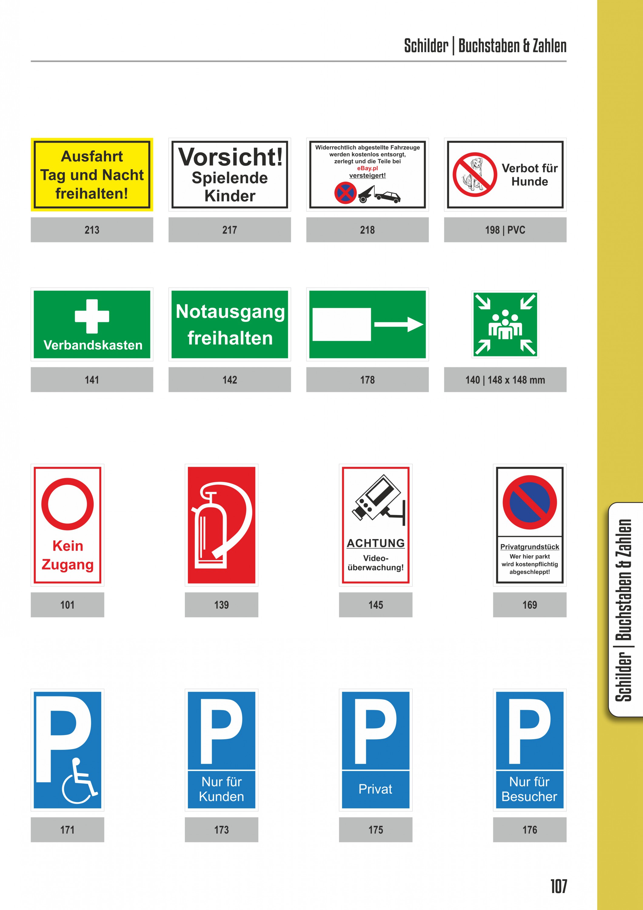 Türschild Behinderten-Symbol selbstklebend 100 x 100 mm