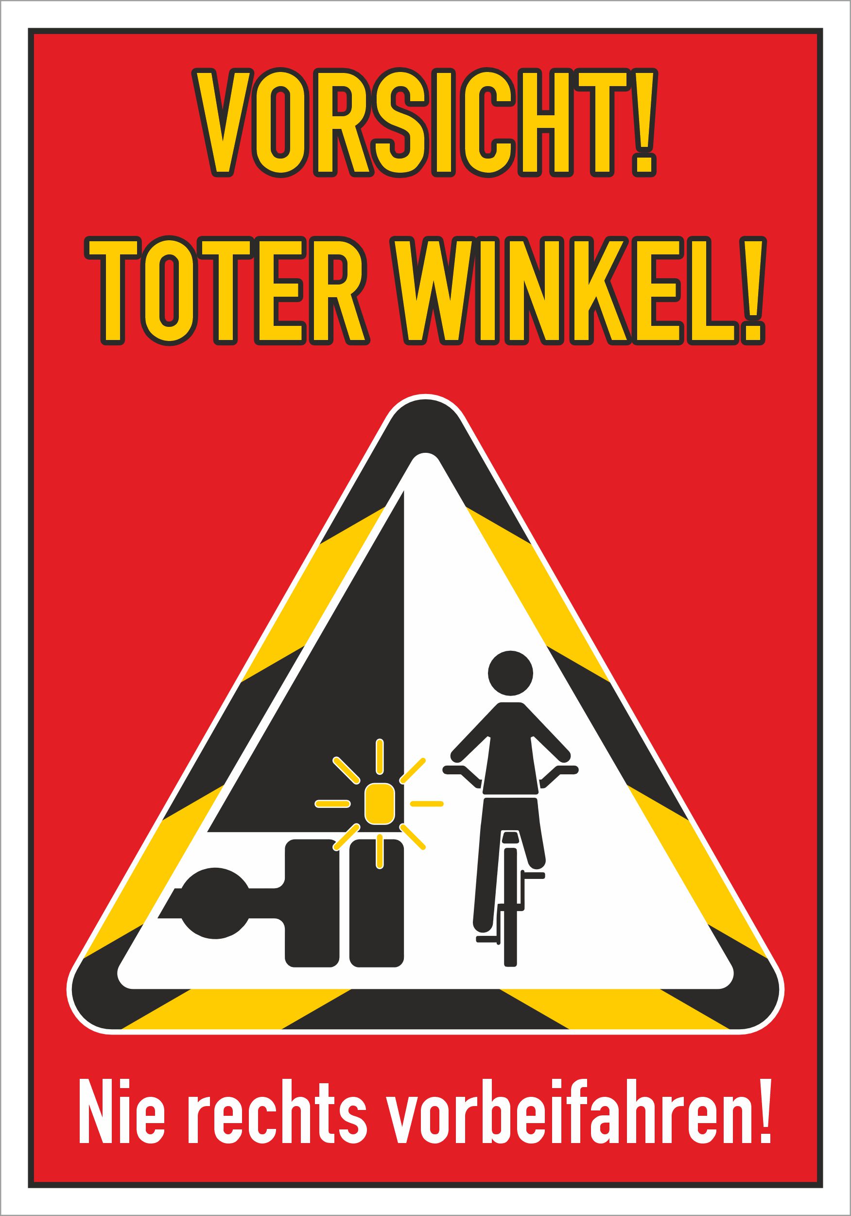Toter Winkel Aufkleber Abnehmbar