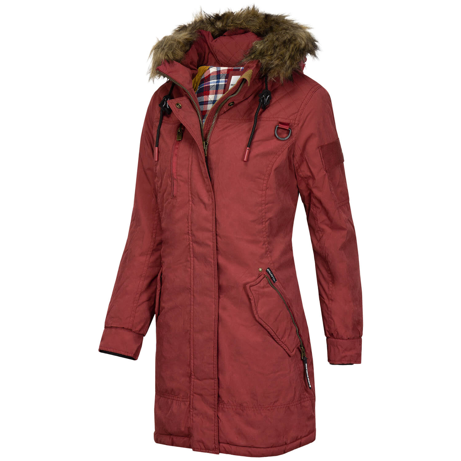 Damen Winterparka Mit Fleece-Futter - Dicker Wintermantel Mit Kapuze