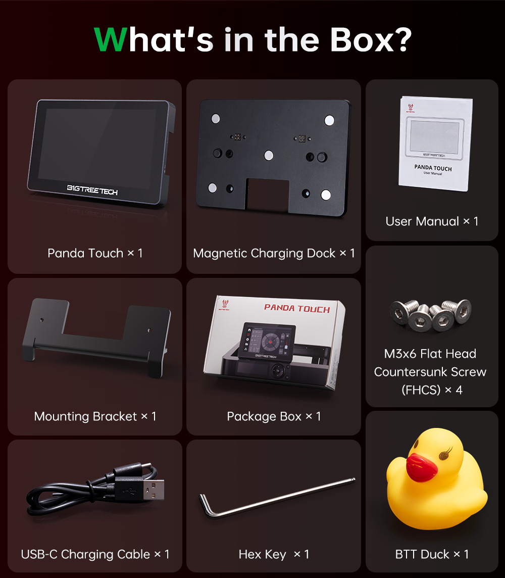 BIGTREETECH Panda Touch タッチスクリーンディスプレイ2個