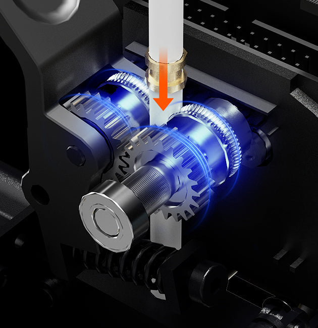 Dvoupřevodový přímý extrudér a vylepšený hotend
