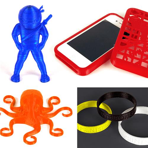 0.5 kg NinjaFlex 3D-Print Filament Water Semi-transparent 1.75mm