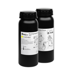 XYZprinting UV Resin Castable - 2 x 500 ml Bottles (Yellow)
