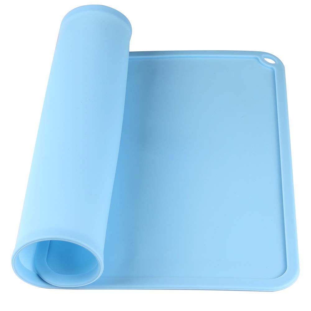 Silicone Slap Mat 410*310mm Blue/ Gray Clean-up Or Resin Transfer Light  Curing Pad 3D Printer Parts For DLP SLA UV Accessories