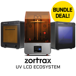 Zortrax Inkspire 2 3D Printer With Curing Station & Cleaning Station ...