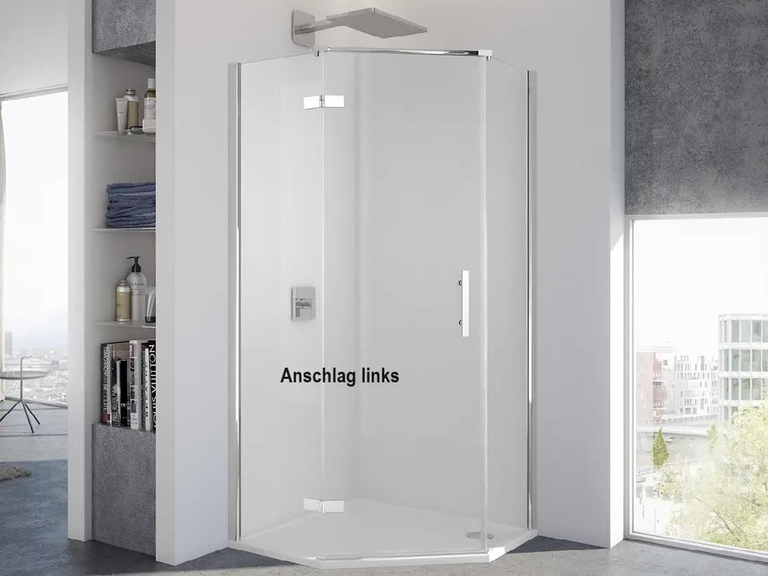 Duschabtrennung Fünfeck 120 x 120 x 200 cm Duschabtrennung Dusche