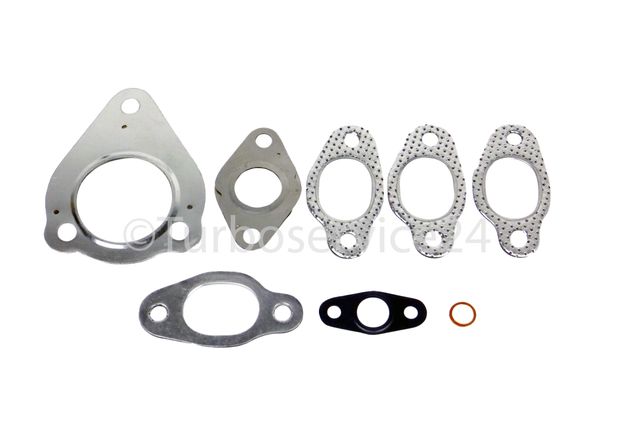 Mounting kit gaskets seals for Turbocharger Garrett for Audi A3,VW Bora,Golf IV,Sharan,Skoda Octavia,Seat Leon,Toledo,Alhambra,Cordoba,Ford Galaxy 1.9 TDI / 2.0 TDI / 90HP/101HP/110HP/115HP/130HP/140HP / 454232-1, 713672-5006S