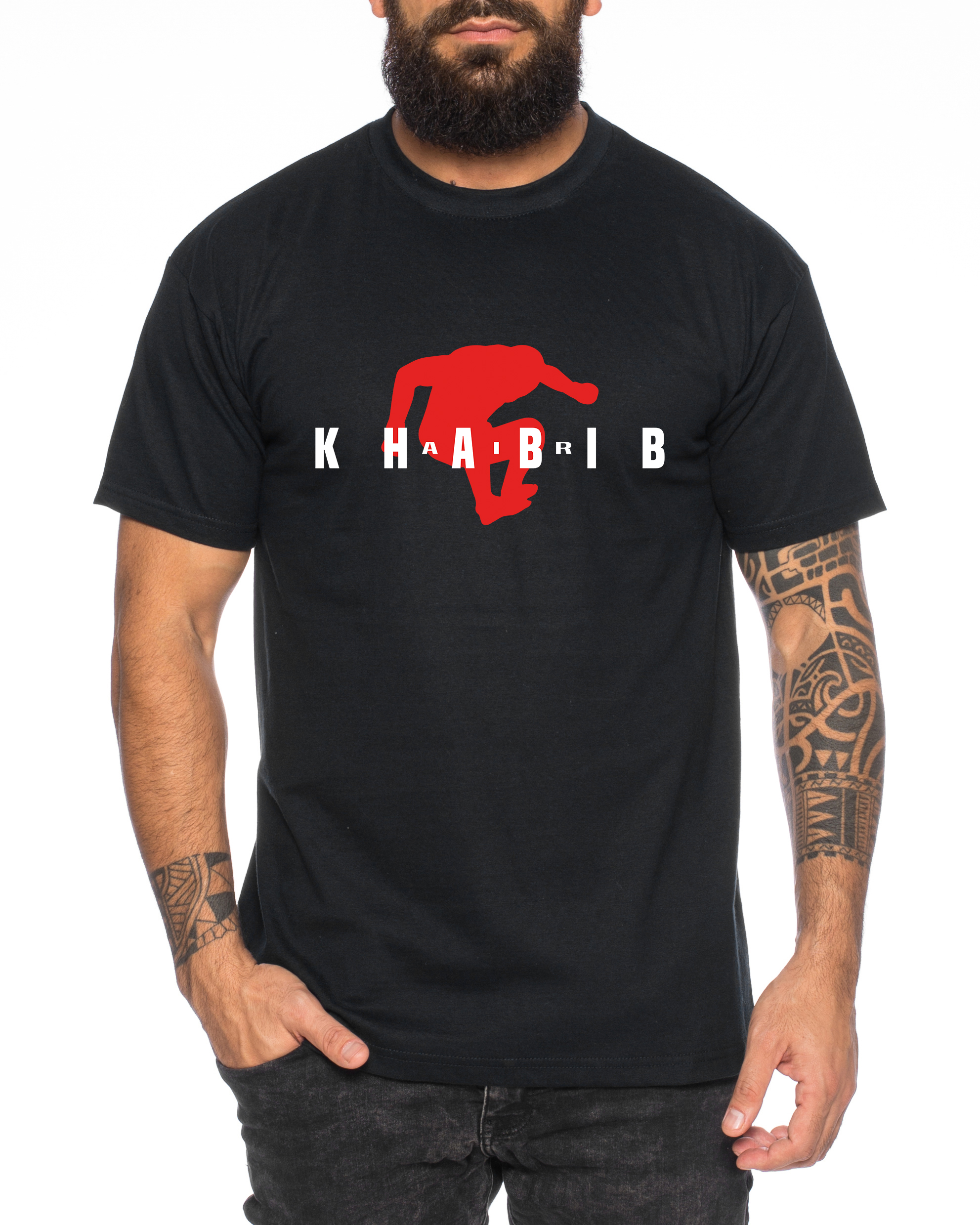 Air Khabib II Herren T-Shirt Cooles Fitness Sport Shirt