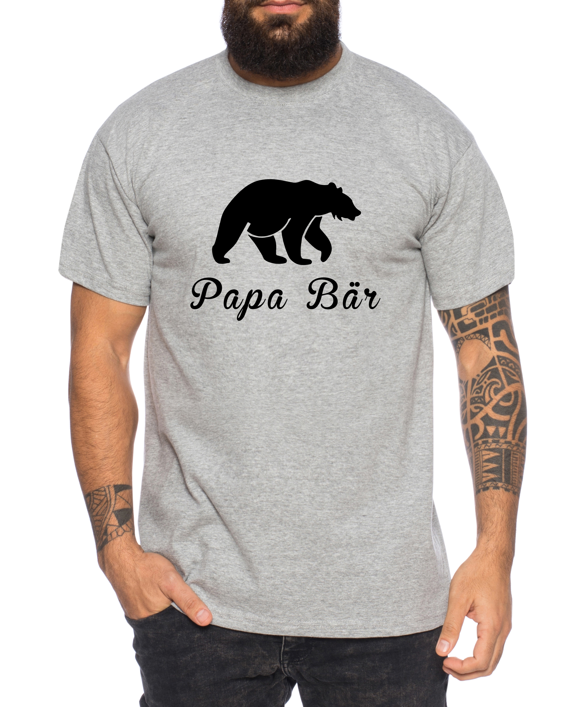Papa Bär Herren T-Shirt Cooles Walt lustiges Fun Shirt