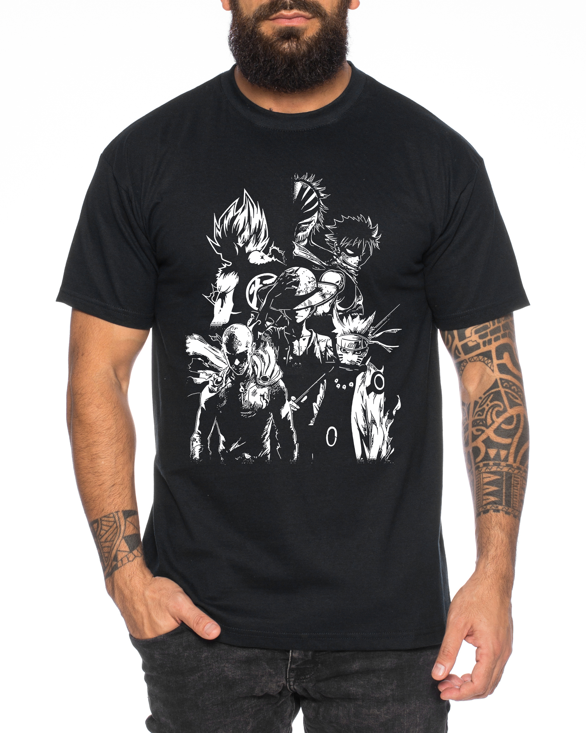 Heroes One Manga Helden Herren T-Shirt Anime Piece