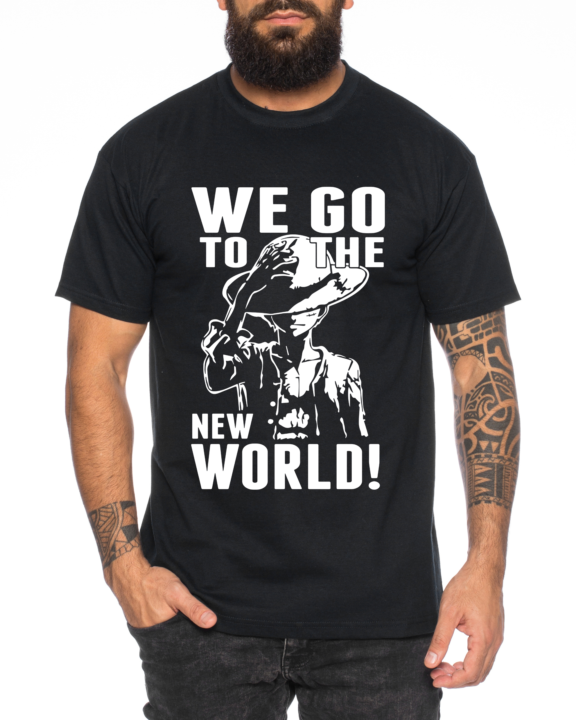 New World Zorro One Manga Herren Ruffy T-Shirt Anime Piece
