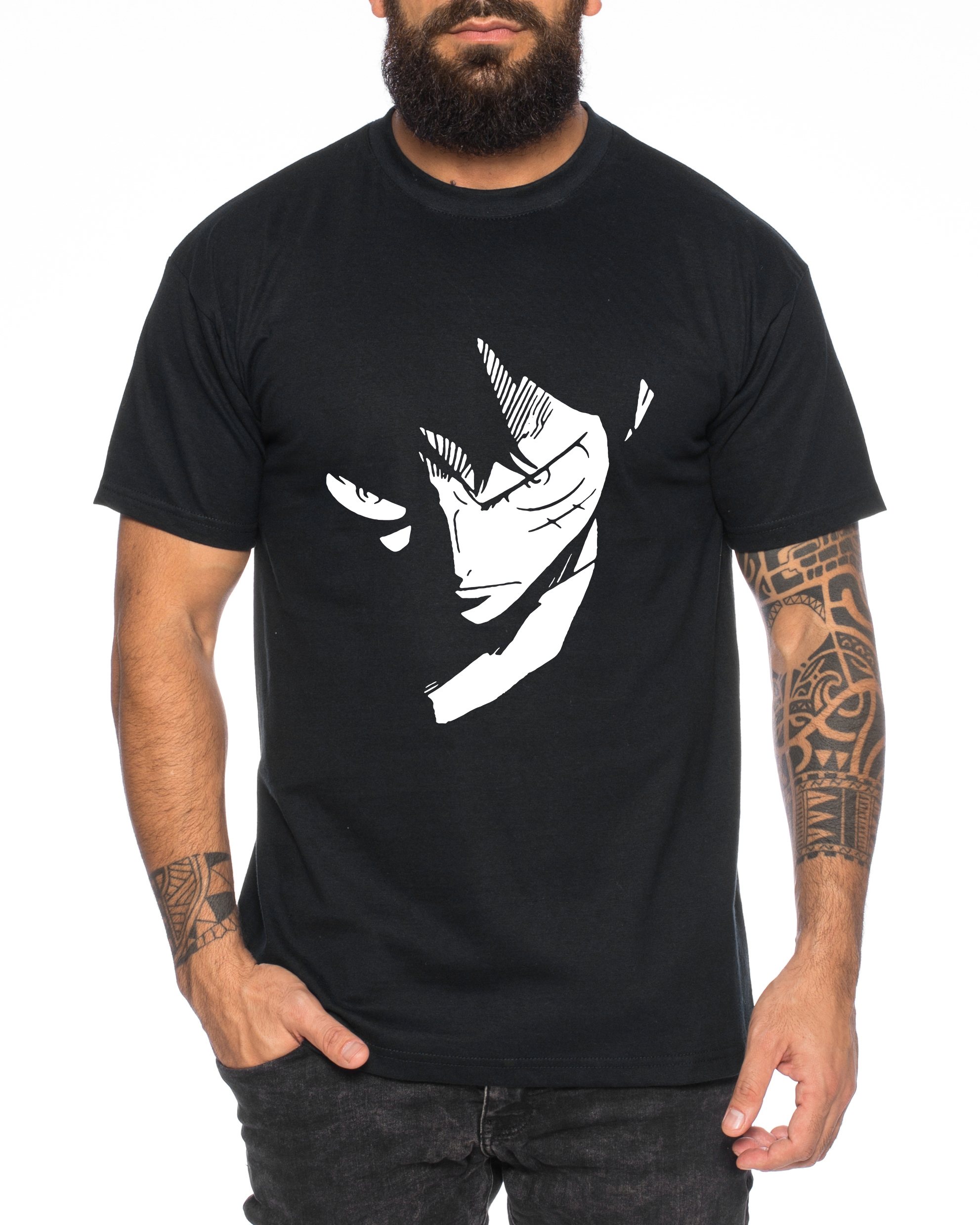 Ruffy Face Zorro One Manga Herren Ruffy T-Shirt Anime Piece