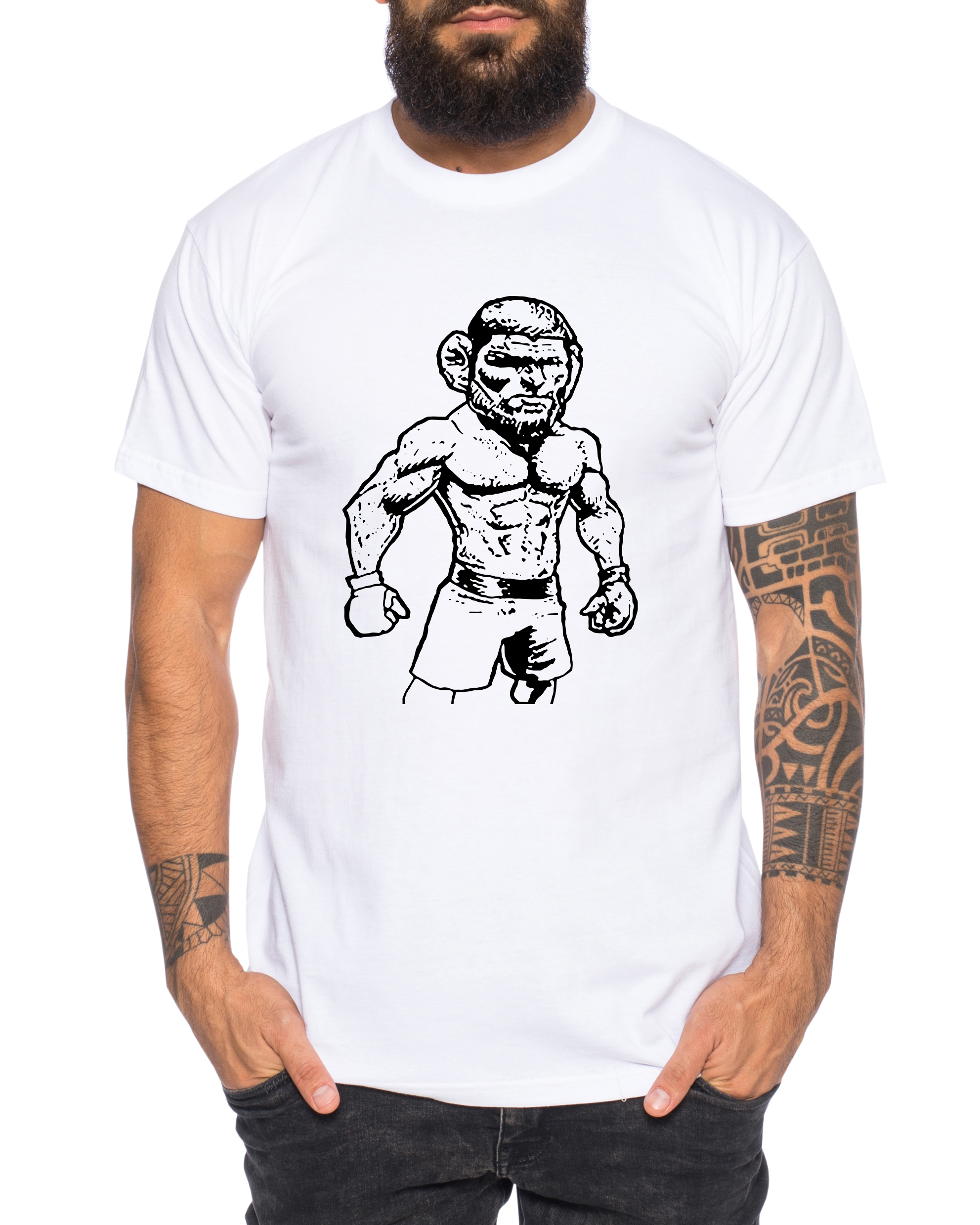 Khabib Stand - Herren T-Shirt Nurmagomedov MMA Eagle Dagestan Cooles Fitness Sport Shirt