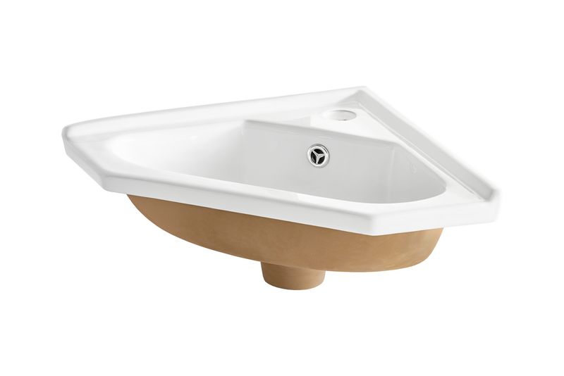 Eckwaschtisch Ecke Bad Eckwaschbecken Weiß Grau Hochglanz Badmöbel | eBay