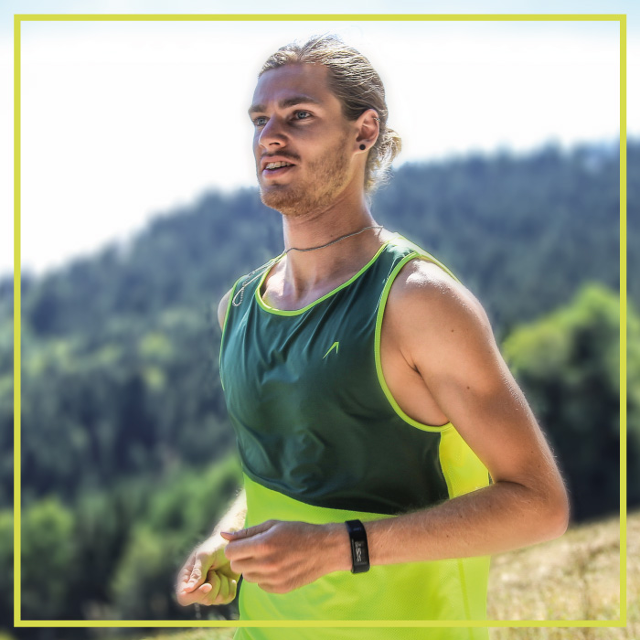 Men's running shirt in green | Runner in the Black Forest