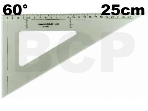 Rumold 680//36 Dreieck 36cm 45° mit Stahlkante Schneidekannte