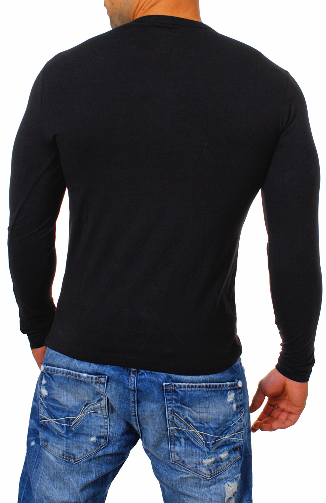 Young & Rich Herren Longsleeve langarm Shirt Knopfleiste bigbuttons stretch 2872 Young & Rich Herren Longsleeve langarm Shirt Knopfleiste bigbuttons stretch 2872