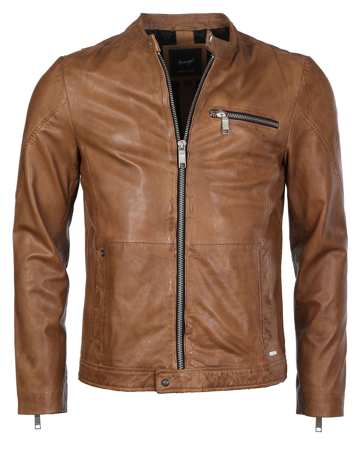 Maze Herren Lederjacke Berwick Übergangsjacke Biker Look