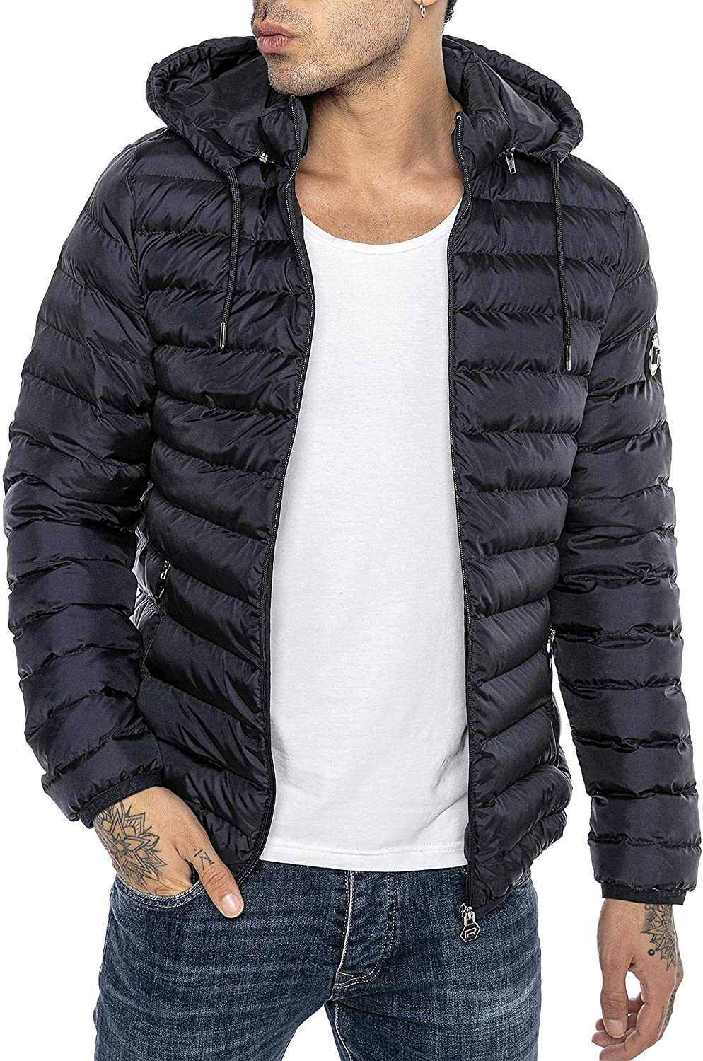 Redbridge Herren Winter Übergangs Stepp Jacke gefüttert