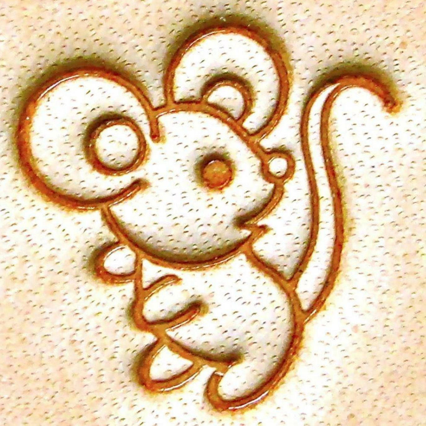 Craft Sha Leathercraft 12x12mm E580 Chinese Zodiac Rat