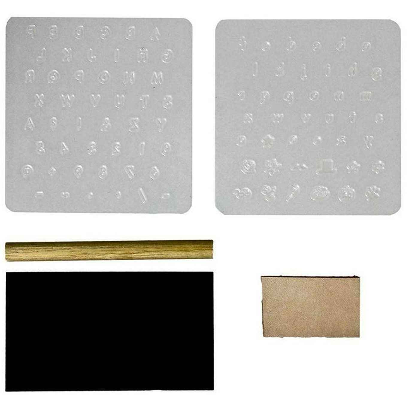 OWDEN 27-Piece Leather Stamp Set - 3/4 Inch Alphabet Letter Punches For Leathercraft