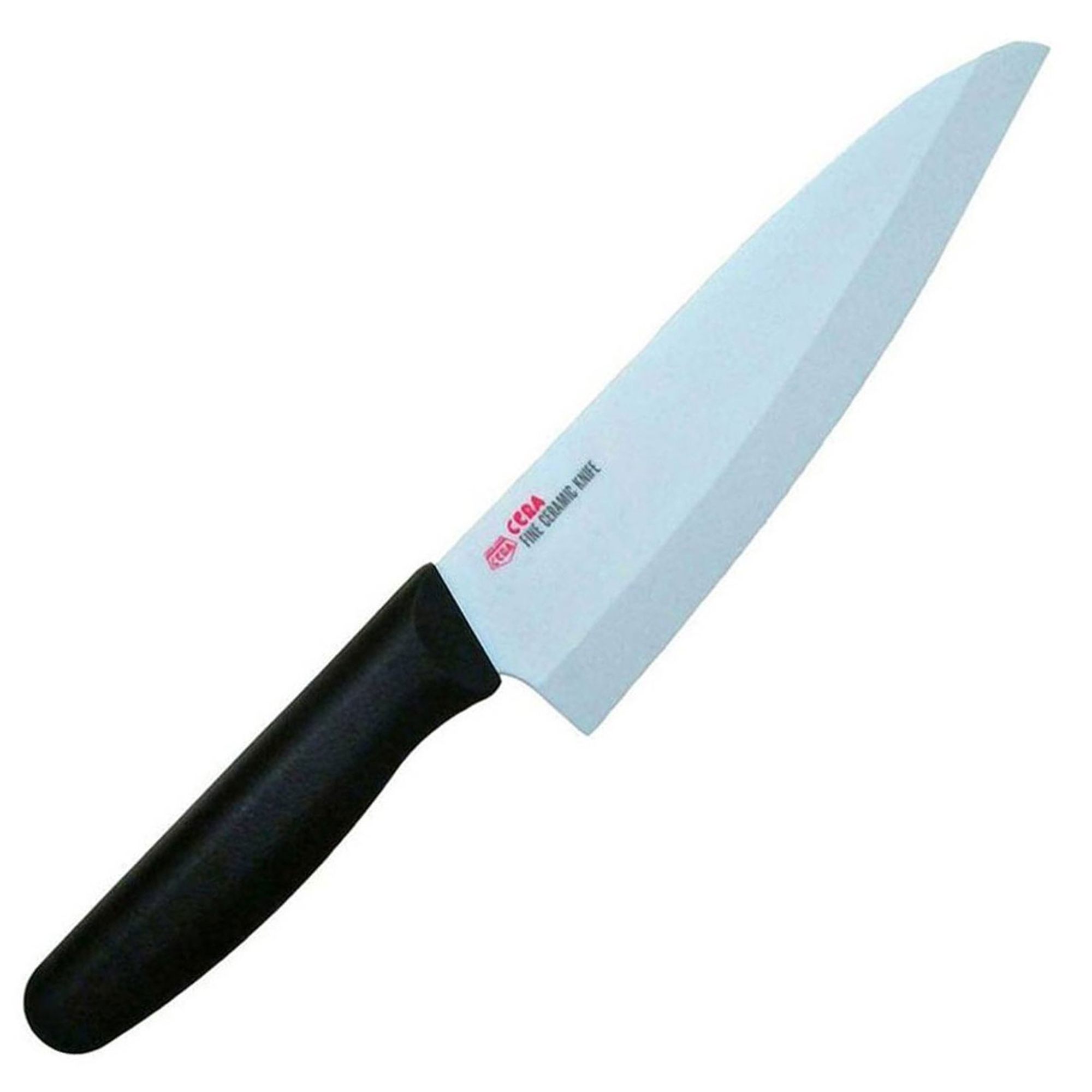 Forever Cera SC18WB Japanese Fine Ceramic General Purpose Kitchen Knife 18cm, with Blade Sharpener, for Slicing & Cutting