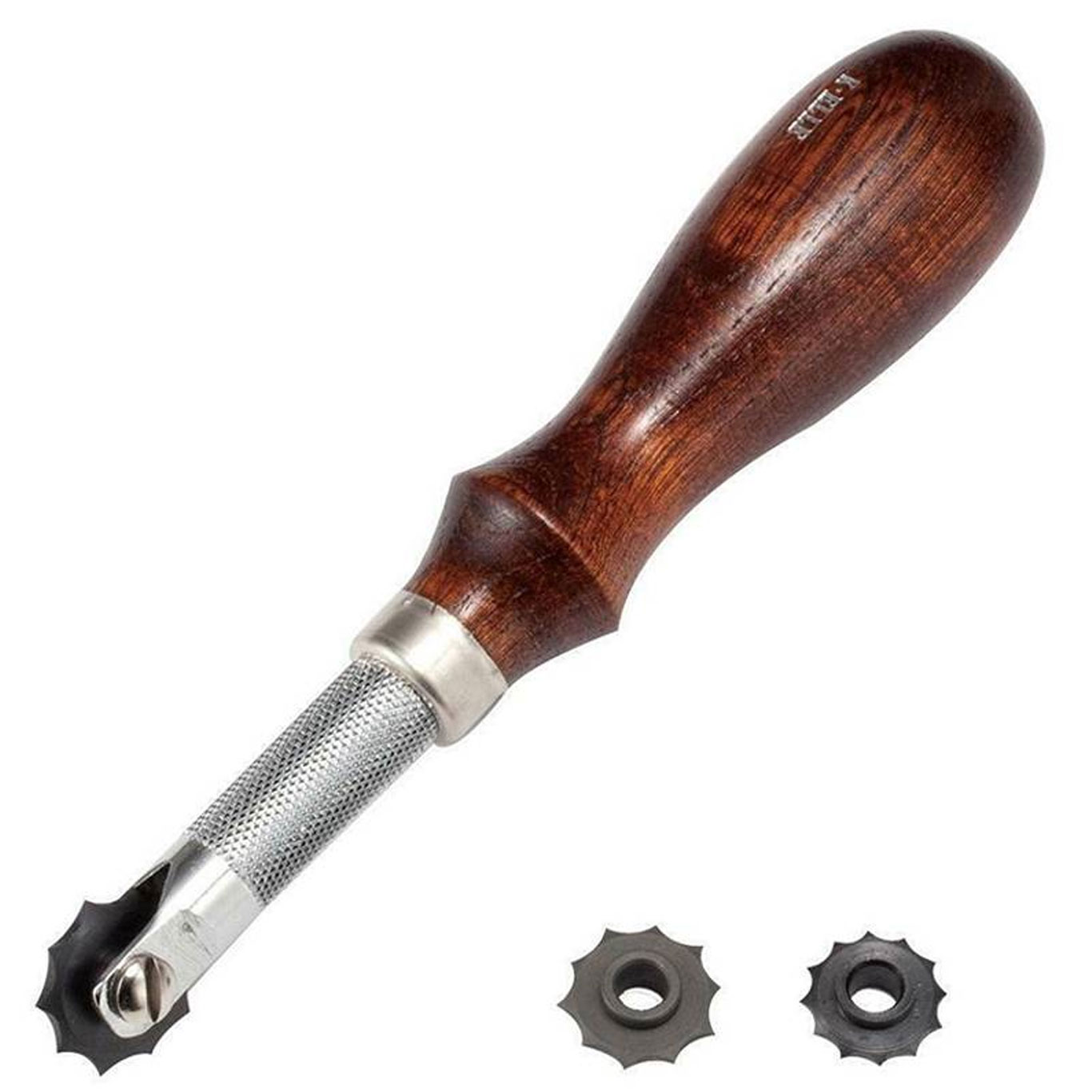 Kyoshin Elle Leathercraft Hand Sewing Tool Overstitch Spacer Wheel Set, with 3 Interchangeable