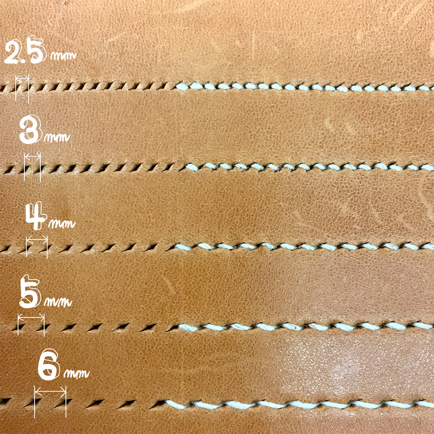 小物 Katsumasa oka Oka Diamond Hole Punch 4.5mm 6 Prongs Leathercraft Stitch