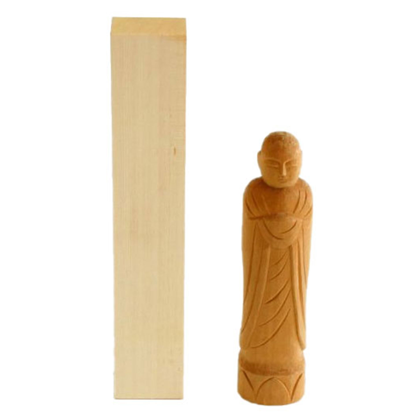 Michihamono Japanese Hinoki Cypress Squared Lumber Wood Carving