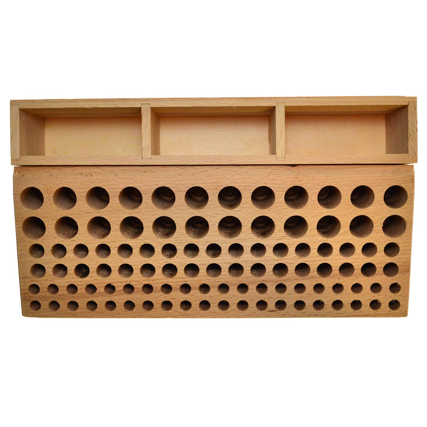 ポコロレリーフホルダー 98 Slot Leathercraft Tool Holder Wooden Storage Rack Organizer
