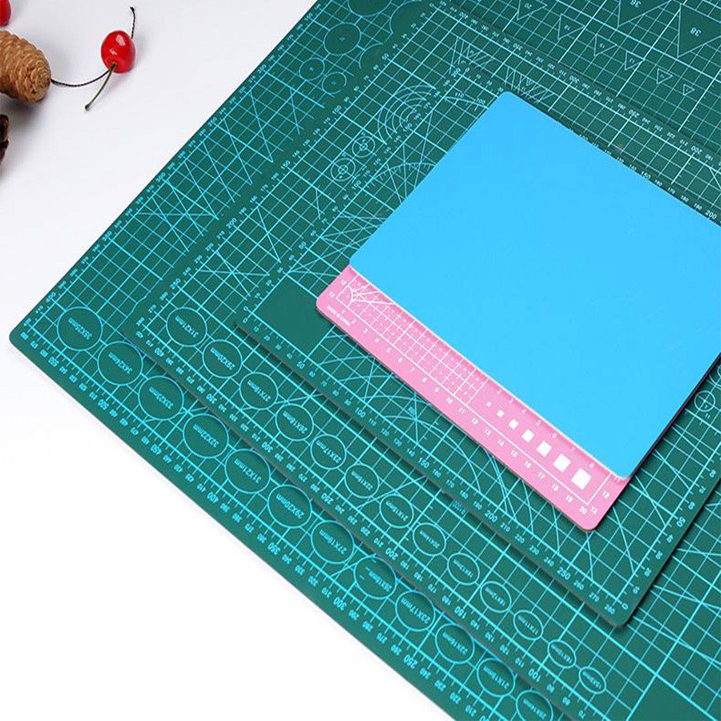 Leathercraft Tool 220x150mm A5 PVC Sheet Board Cutting Mat, with