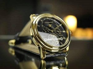 Calvaneo 1583 Evidence GOLD - Schwarzes Zifferblatt, Black Strap