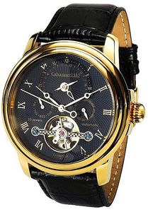 Calvaneo 1583 Evidence GOLD - Schwarzes Zifferblatt, Black Strap